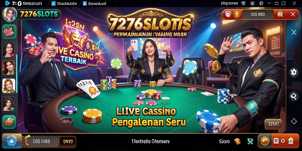 Gameplay seru dan interaktif di 7276SLOTS Live Casino.