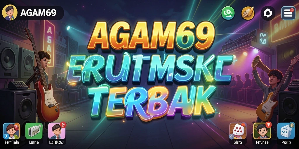 Tampilan gameplay AGAM69 yang seru dengan iringan musik.