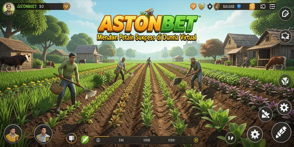 Tampilan gameplay seru di dunia pertanian ASTONBET.