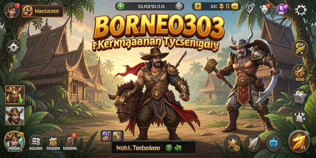 Tampilan gameplay menarik dari BORNEO303 yang penuh strategi.