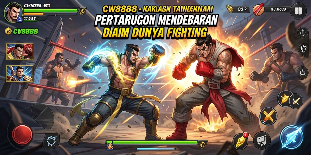 Tampilan gameplay seru dari pertarungan di CW8888.