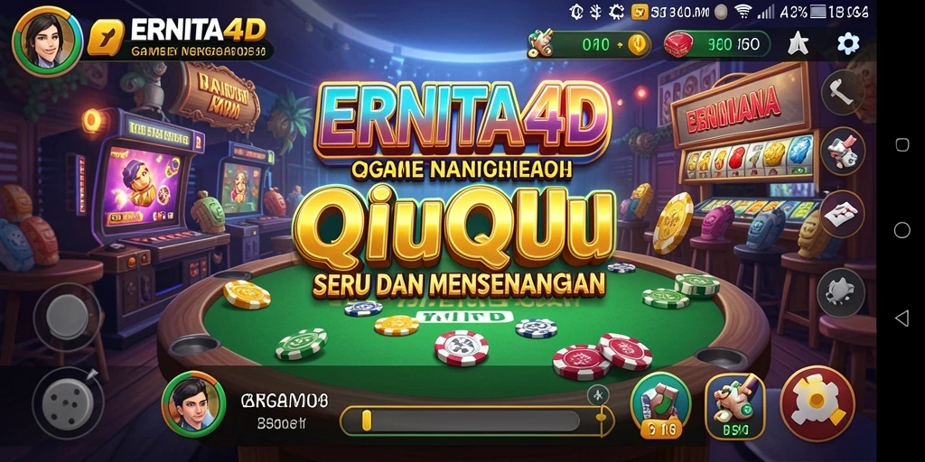 Gameplay seru QiuQiu di ERNITA4D dengan tampilan grafis menarik.
