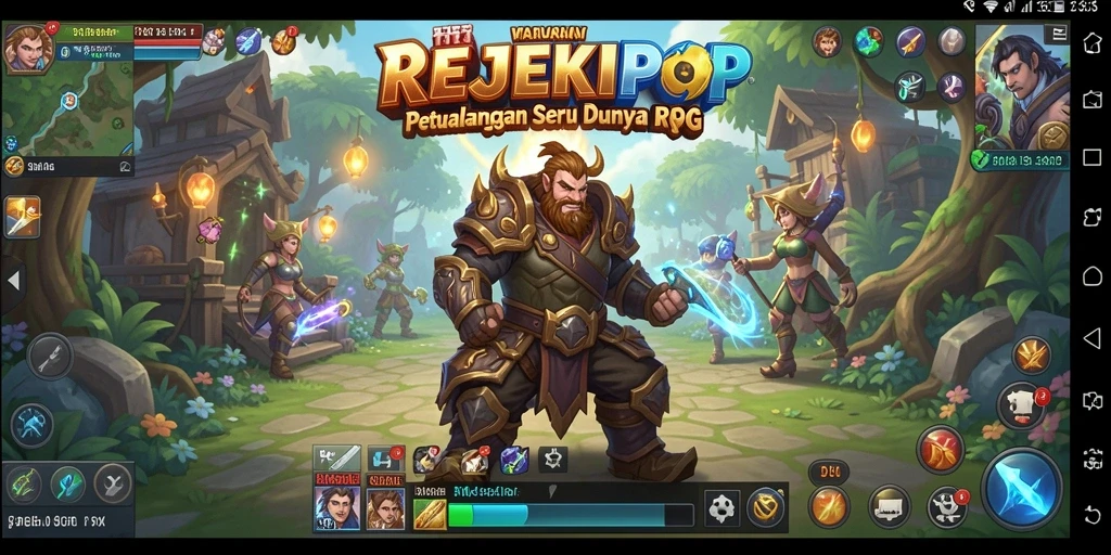 Tampilan gameplay RPG yang mendebarkan dan penuh aksi.