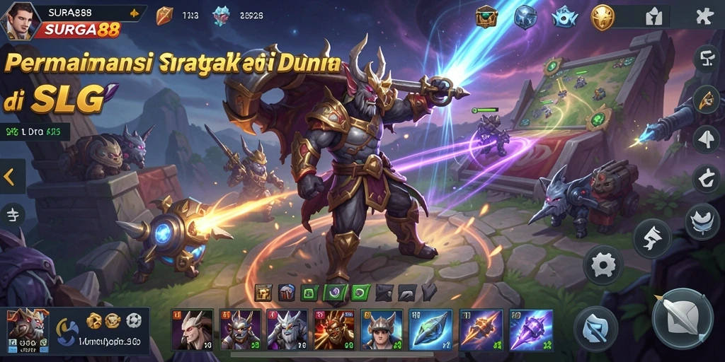 Tampilan menarik dari gameplay strategis SURGA88.