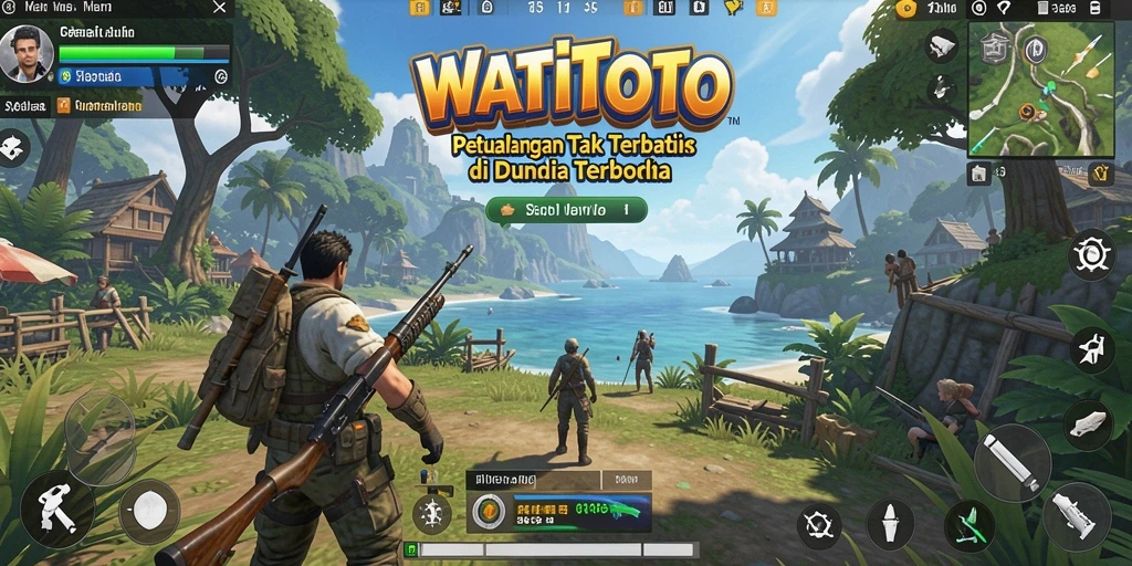 Gameplay seru dalam dunia terbuka di WATITOTO.